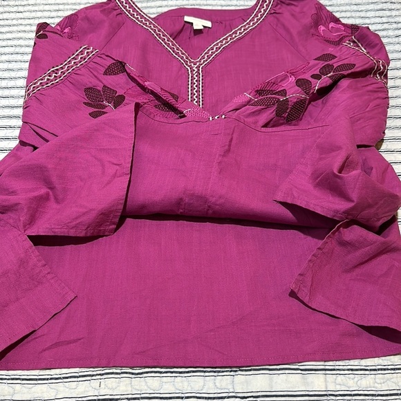 NWT Charter Club Cotton Embroidered Bubble-Sleeve Top size XL - Picture 16 of 16